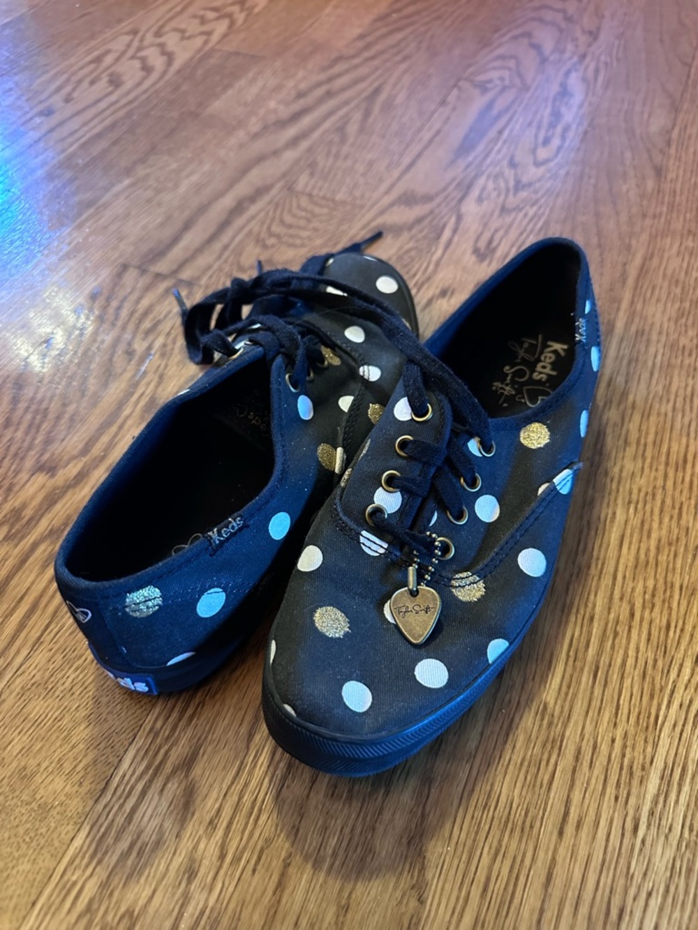 Taylor swift black Polka Dot keds Sneakers